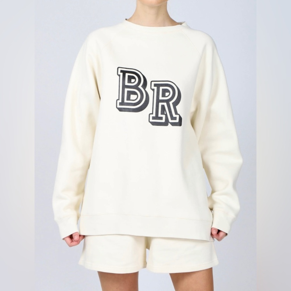 The "BRUNETTE" Not Your Boyfriend's Crew Neck Sweatshirt | Almond Milk